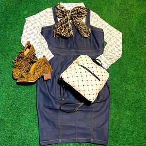 Unique Vintage Jumper Denim Dress